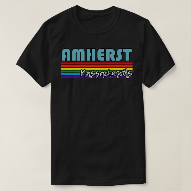 T-shirt Amherst Massachusetts Pride Amherst LGBT Cadeau LG (Design devant)