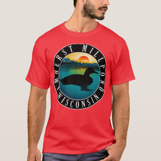T-shirt Amherst Millpond Wisconsin Loon