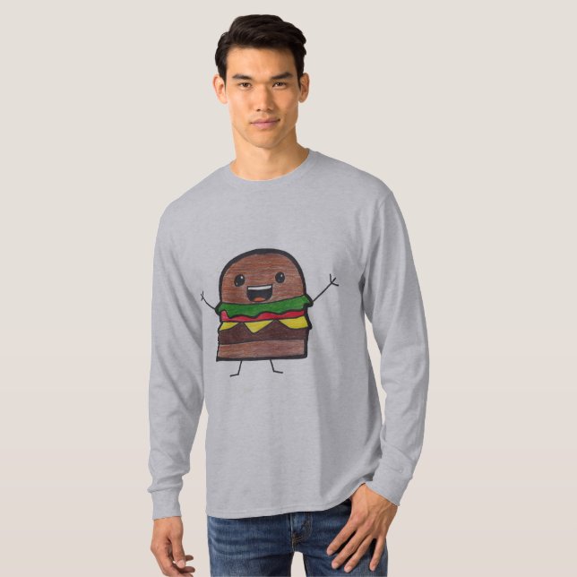 T-shirt ami Cheeseburger (Devant entier)