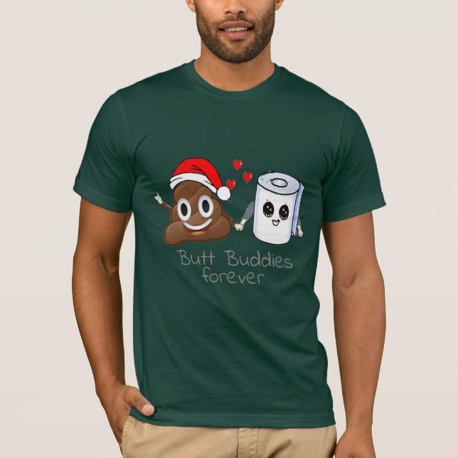 T-shirt ami de bout de papier hygiénique d'emoji de (Devant)