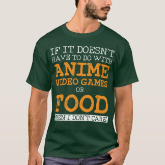 T-shirt ami de l'Anime Joueur de jeux vidéo