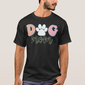 T-shirt ami de maman chien retro