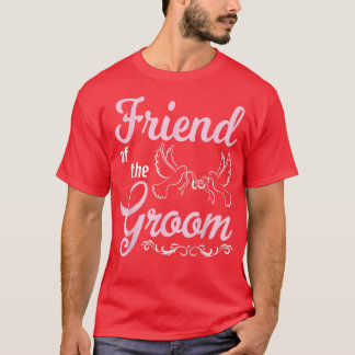 T-shirt Ami Du Groom Joyeux Jour De Mariage Mariage Pour L
