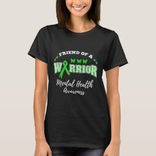 T-shirt Ami D'Un Guerrier Sensibilisation À La Santé Menta