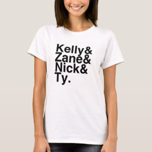 T-shirt Ami Kelly, Zane, Nick, Ty de livre