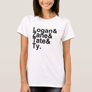 T-shirt Ami Logan, Zane, Tate, Ty de livre
