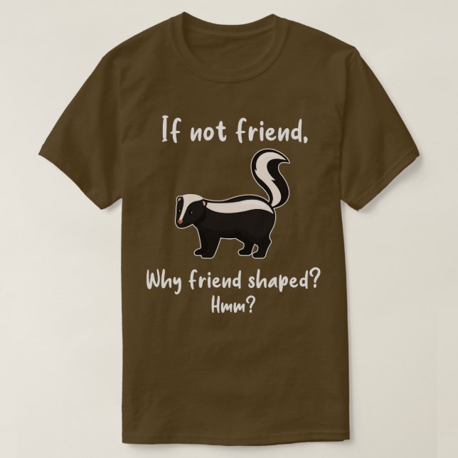 T-shirt Ami Skunk En Forme (Design devant)