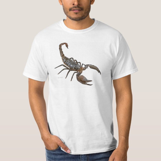 T-shirt amical de scorpion (blanc) (Devant)