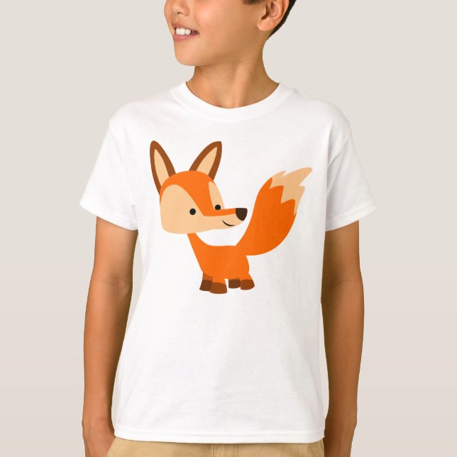 T-shirt amical mignon d'enfants de Fox de bande (Devant)