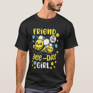 T-shirt Amie de la fille de la fête de la Bee-Day Fête d'a