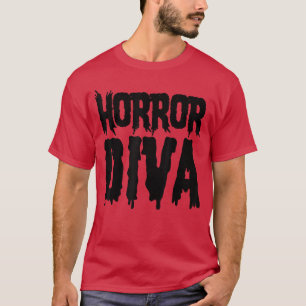 T-shirt amie fanatique de films d'horreur diva d'horreur