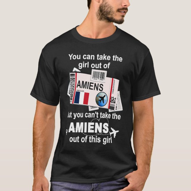 T-shirt Amiens Boarding Pass  Amiens Girl  Amiens (Devant)