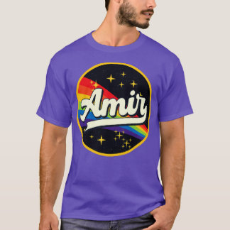 T-shirt Amir Arc-en-ciel dans l'espace Style Vintage