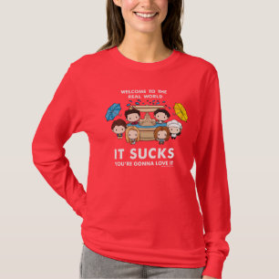 T-shirt AMIS™   Bienvenue dans le monde réel Chibi