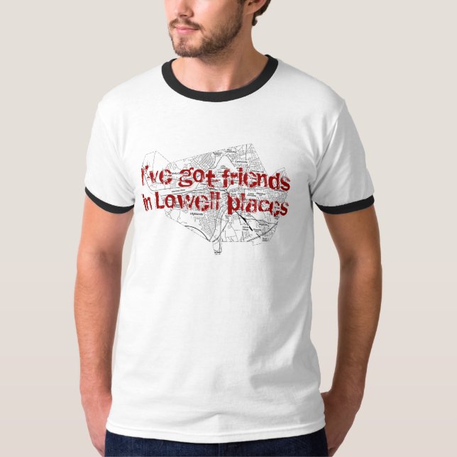 T-shirt Amis dans des endroits de Lowell (Devant)