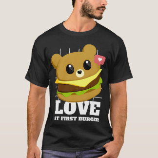 T-shirt Amis de Love At First Burger