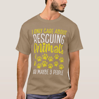 T-shirt Amis des animaux de refuge Sauveteur de chiens Sau