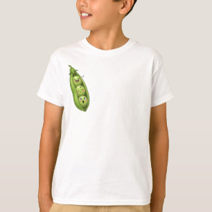 T-shirt Amis des petits pois verts heureux pour enfants
