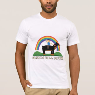 T-shirt Amis Doberman jusqu'à la mort