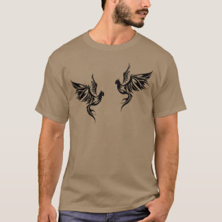 T-shirt Amis d'oiseaux stylisés