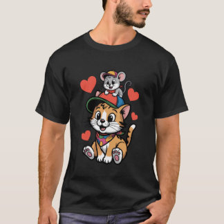 T-shirt Amis du chat et de la souris