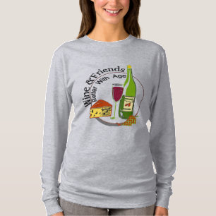 T-shirt Amis du fromage de vin Mieux avec l'âge,