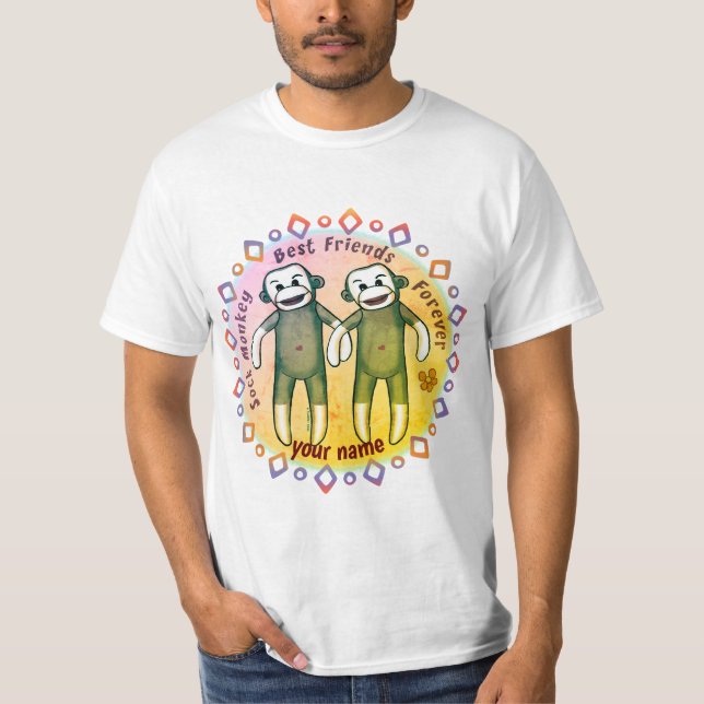 T-shirt Amis du singe de Sock (Devant)