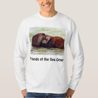 T-shirt Amis hommes de chemise de douille de loutre de mer