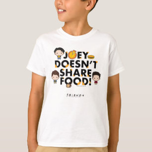 T-shirt AMIS™ Joey ne partage pas de nourriture Chibi
