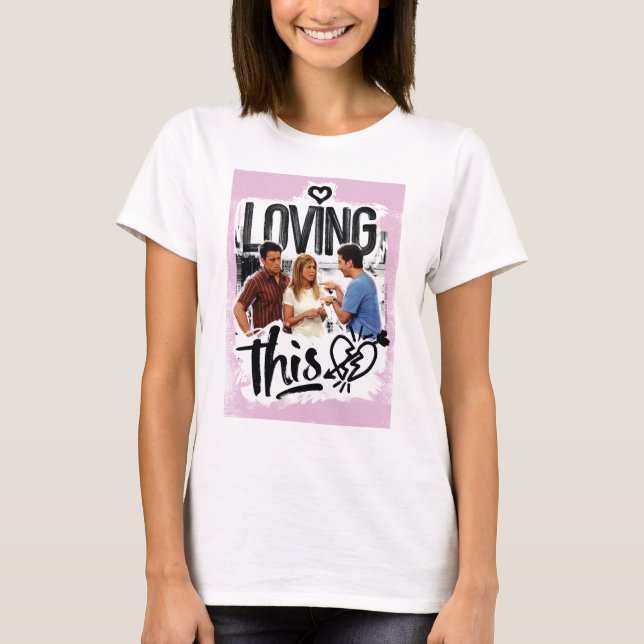 T-shirt AMIS™ | Joey, Rachel, & Ross - J'adore ça ! (Devant)