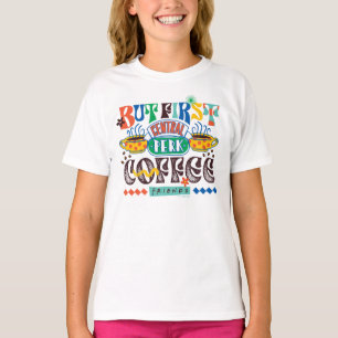 T-shirt AMIS™   Mais Premier café Vibrant Graphisme