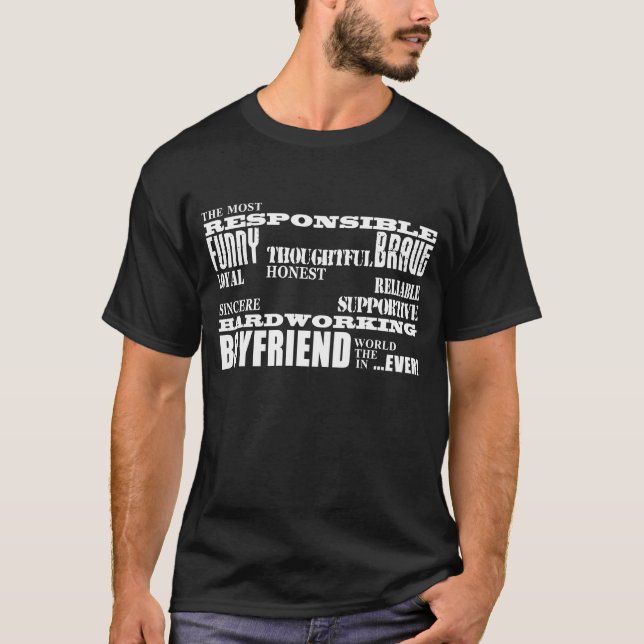 T-shirt Amis meilleurs et plus grand ami : Qualités (Devant)