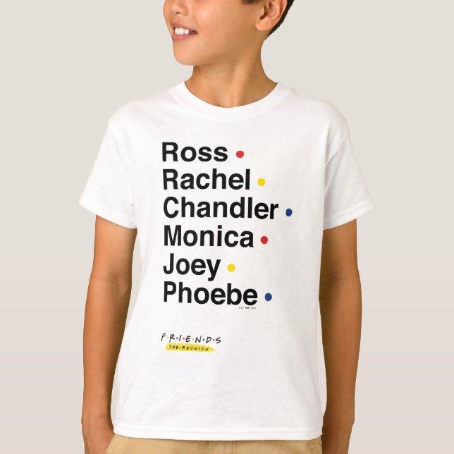 T-shirt AMIS™ | Noms de caractères 2 (Devant)