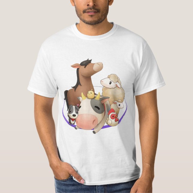 T-shirt Amis officiels des animaux de la lune de récolte (Devant)