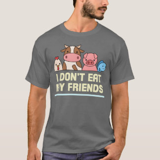 T-shirt Amis Poisson de vache de poulet Design pour les ge