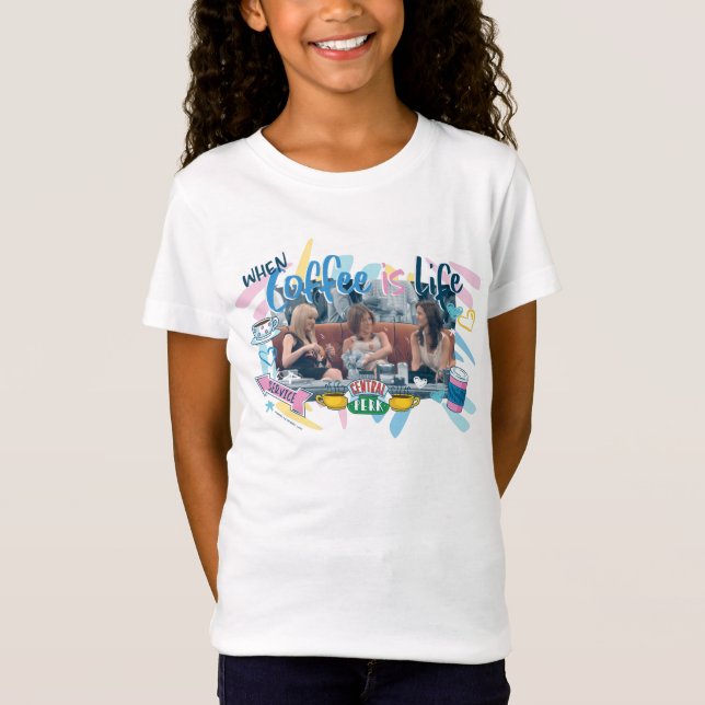 T-Shirt AMIS™ | Quand le café est la vie (Devant)