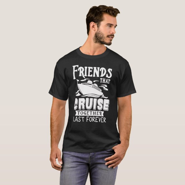 T-shirt Amis qui croisent ensemble dernière chemise de (Devant entier)