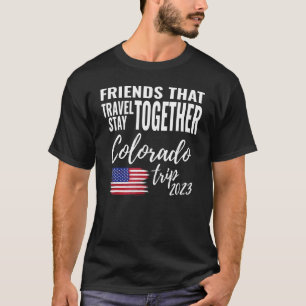 T-shirt Amis Qui Voyagent Ensemble Colorado Filles Voyage