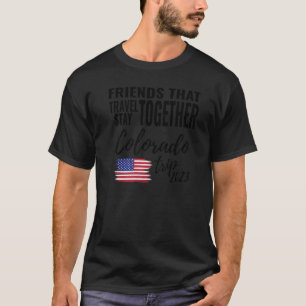 T-shirt Amis Qui Voyagent Ensemble Colorado Filles Voyage