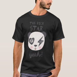 T-shirt Amis Rock Star Panda