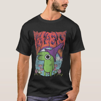 T-shirt Amis souriants Glep Fleurs Métalliques Lourdes Vin