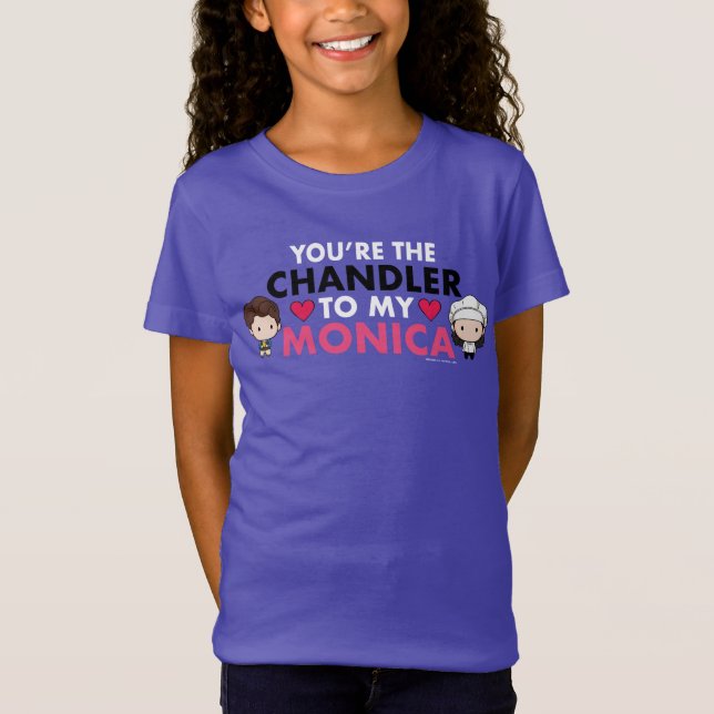 T-Shirt AMIS™| Tu es le Chandler de ma Monica (Devant)