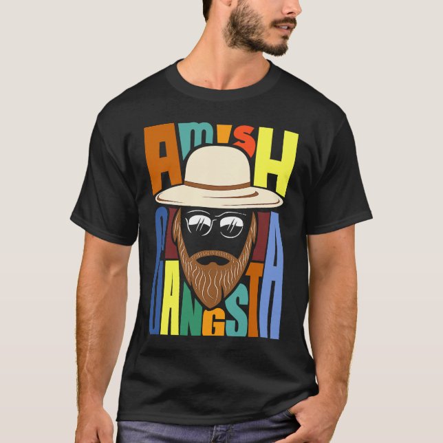 T-shirt Amish Gangsta (Devant)