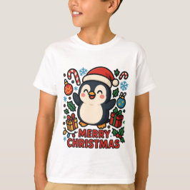 T-shirt AMITA | Merry Christmas Penguin