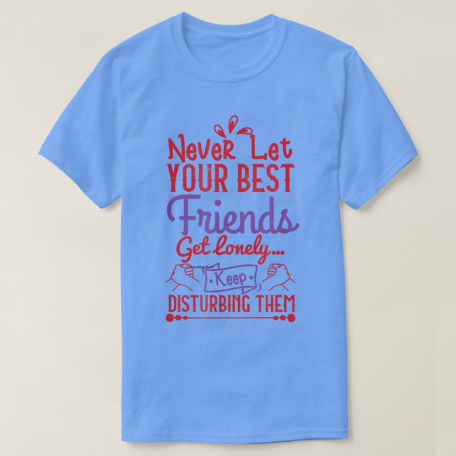 T-shirt Amitié 2 Meilleur Deux Amis Bff Bestie Day Citatio (Design devant)