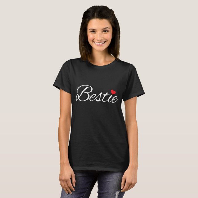 T-shirt Amitié de l'équipe Bestie (Devant entier)