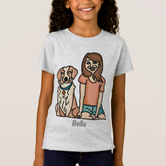 T-Shirt Amitié minimaliste rétro extraordinaire de chien &