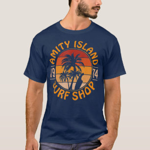 T-shirt Amity Island Surf Shop Vintage 1974