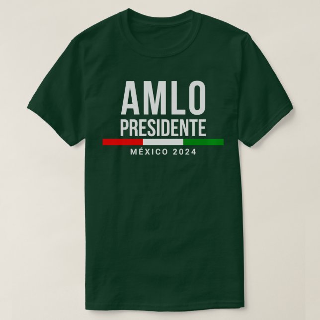 T-shirt AMLO Elecciones Mexique 2024 AMLO Presidente Cadea (Design devant)
