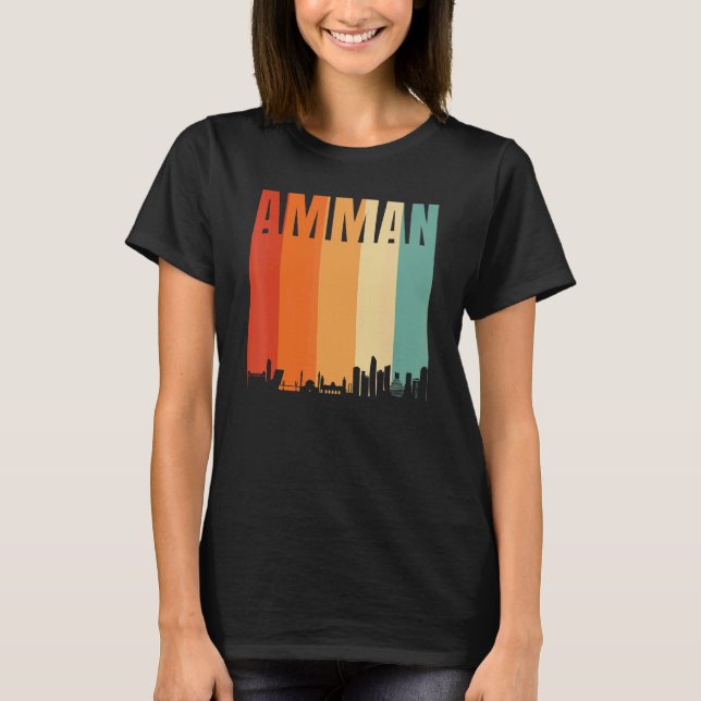 T-shirt Amman Skyline (Devant)